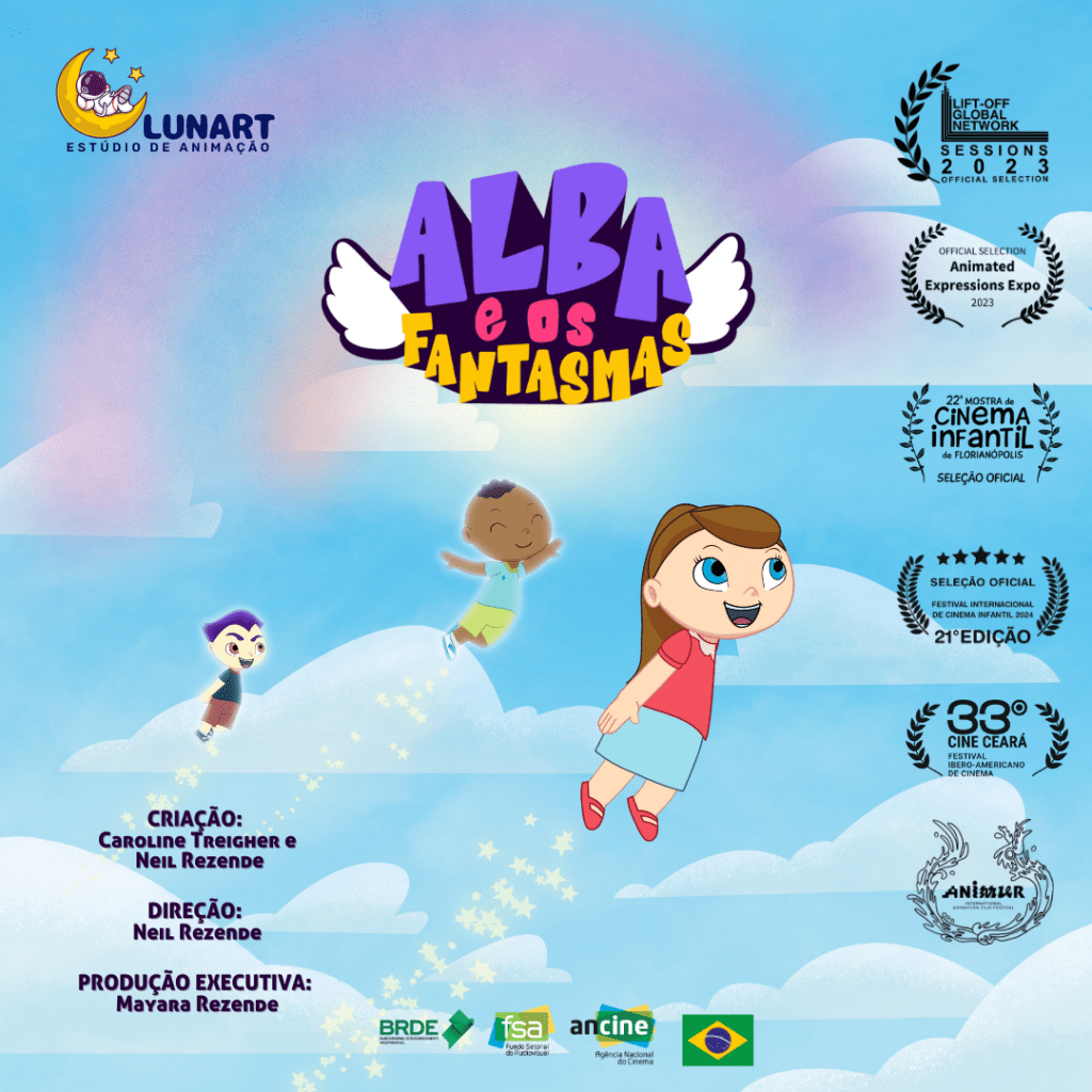 "Alba e os Fantasmas" vem sendo selecionada por diversos festivais, destacando-se pela originalidade e reforçando sua relevância no cenário da animação nacional.